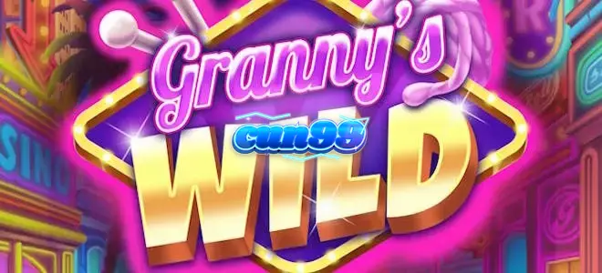 Tampilan visual slot Granny’s Wild dengan karakter nenek yang ceria